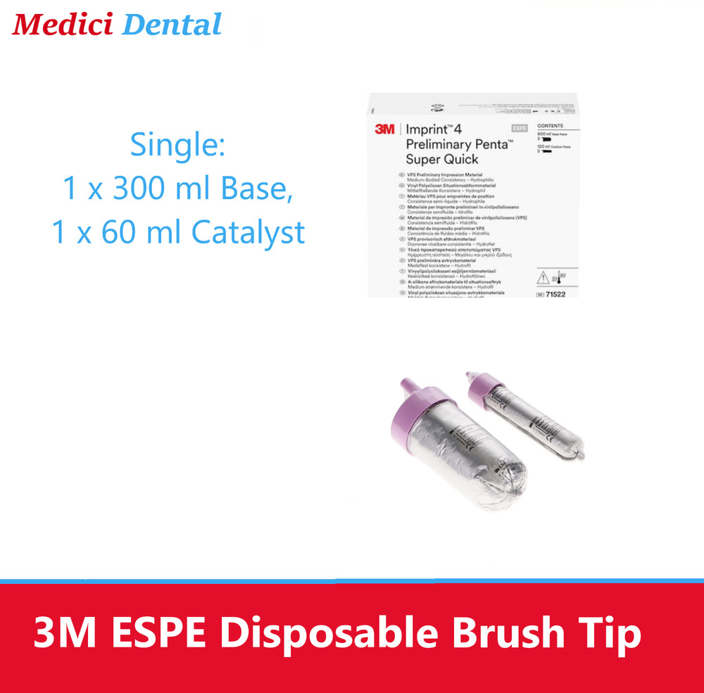Dental 4 Preliminary Penta VPS Impression Material Super Quick or Regular Set