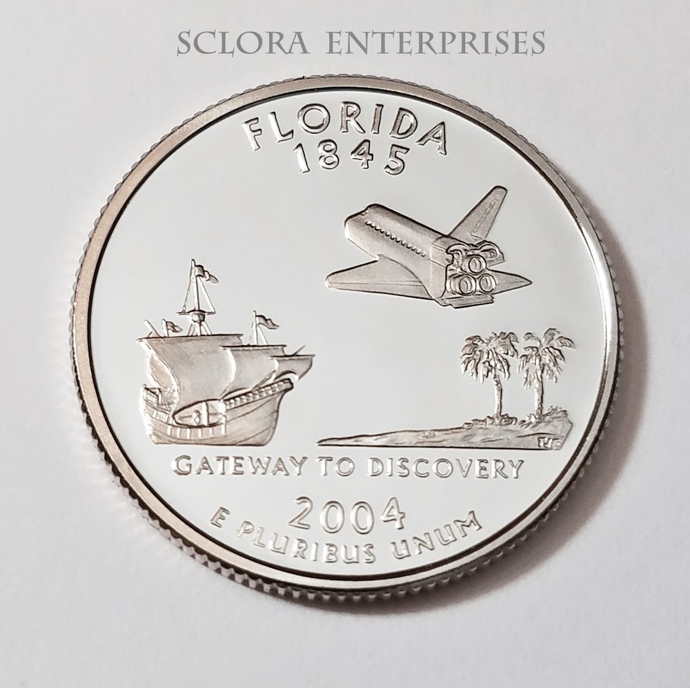 2004 S FLORIDA *CLAD PROOF* STATE QUARTER   **FREE SHIPPING**
