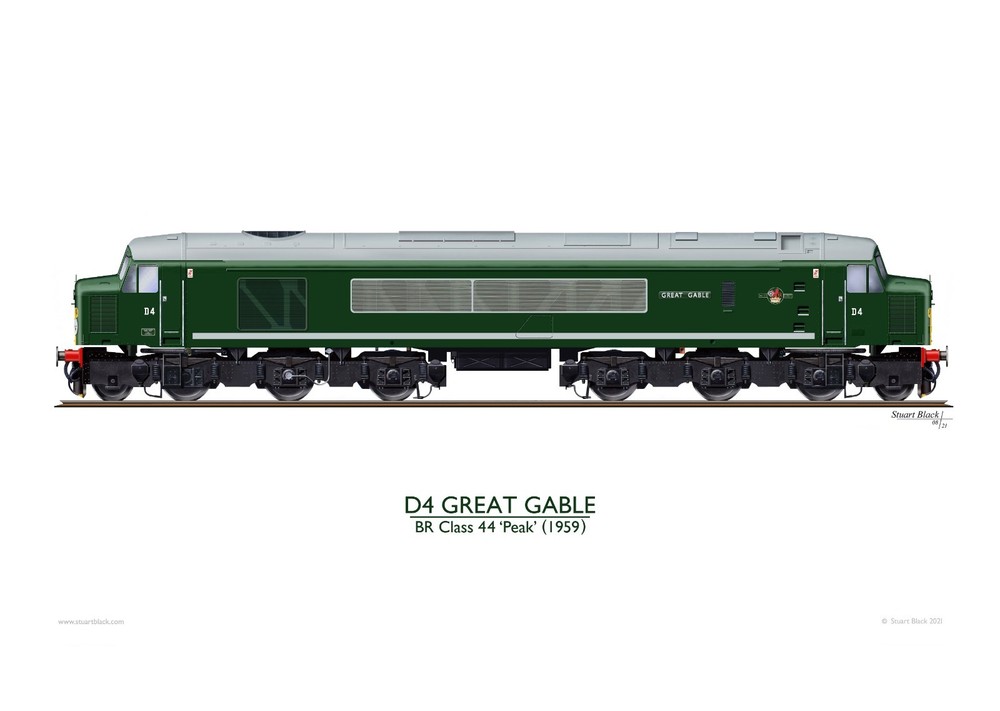 BR Class 44 D4 Great Gable - Print