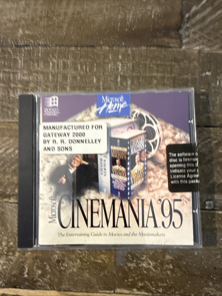 Microsoft Cinemania 95 Software PC Cd Rom