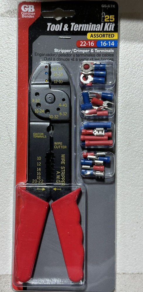 NEW Gardner Bender Terminal and Crimping Tool Kit