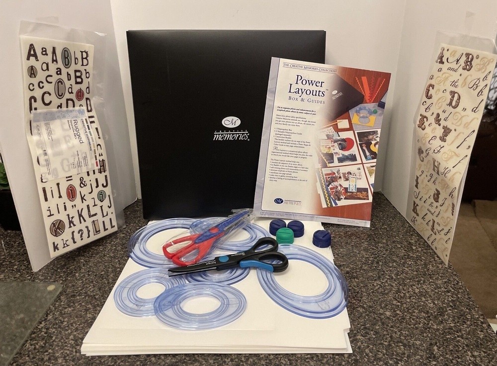 Creative Memories Custom Cutting System Power Layout Box Templates & Much More