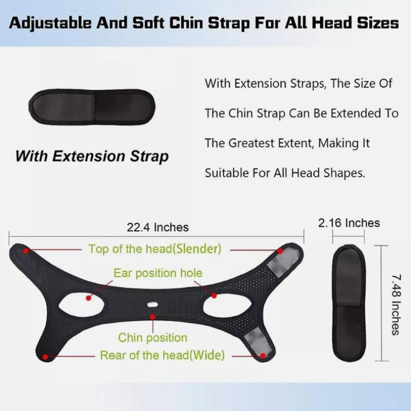 Stop Jaw Apnea Snore Belt Anti Snoring Chin Strap Snoreless Solution