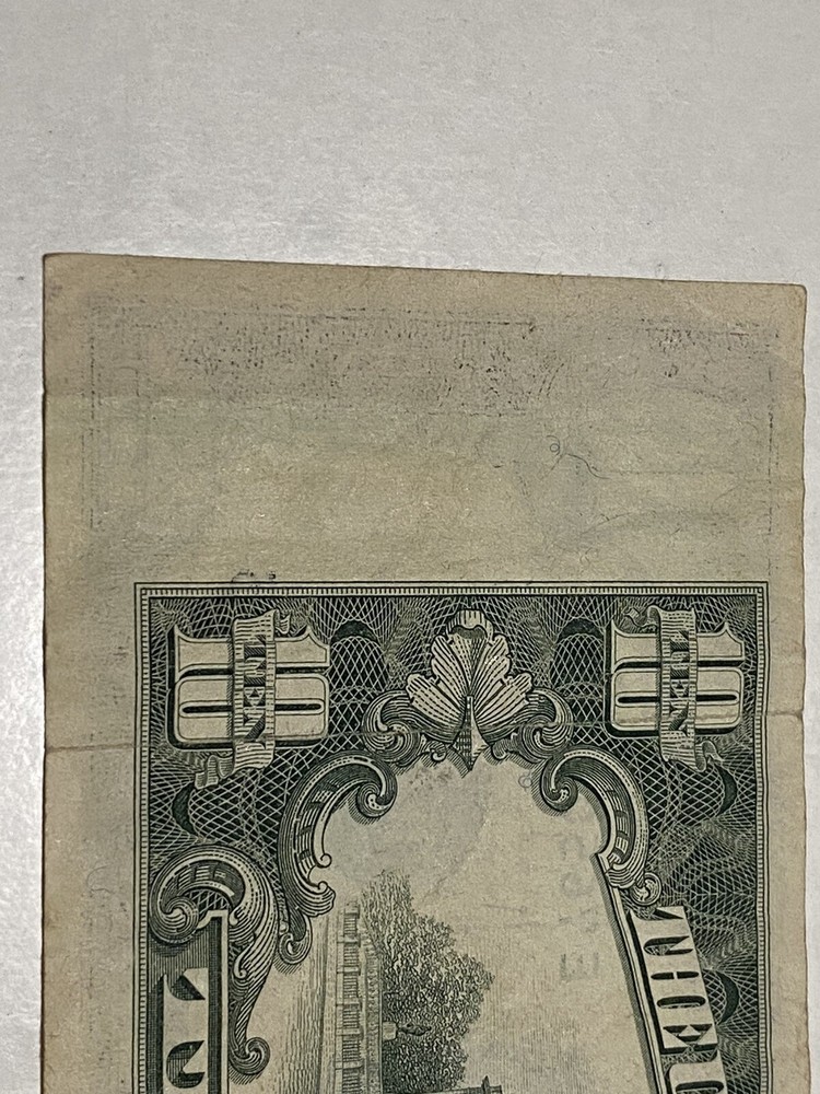 Error Bill $10 Series 1988A Richmond VA  Mis-Cut Back Error 1" Width！Super Rare！