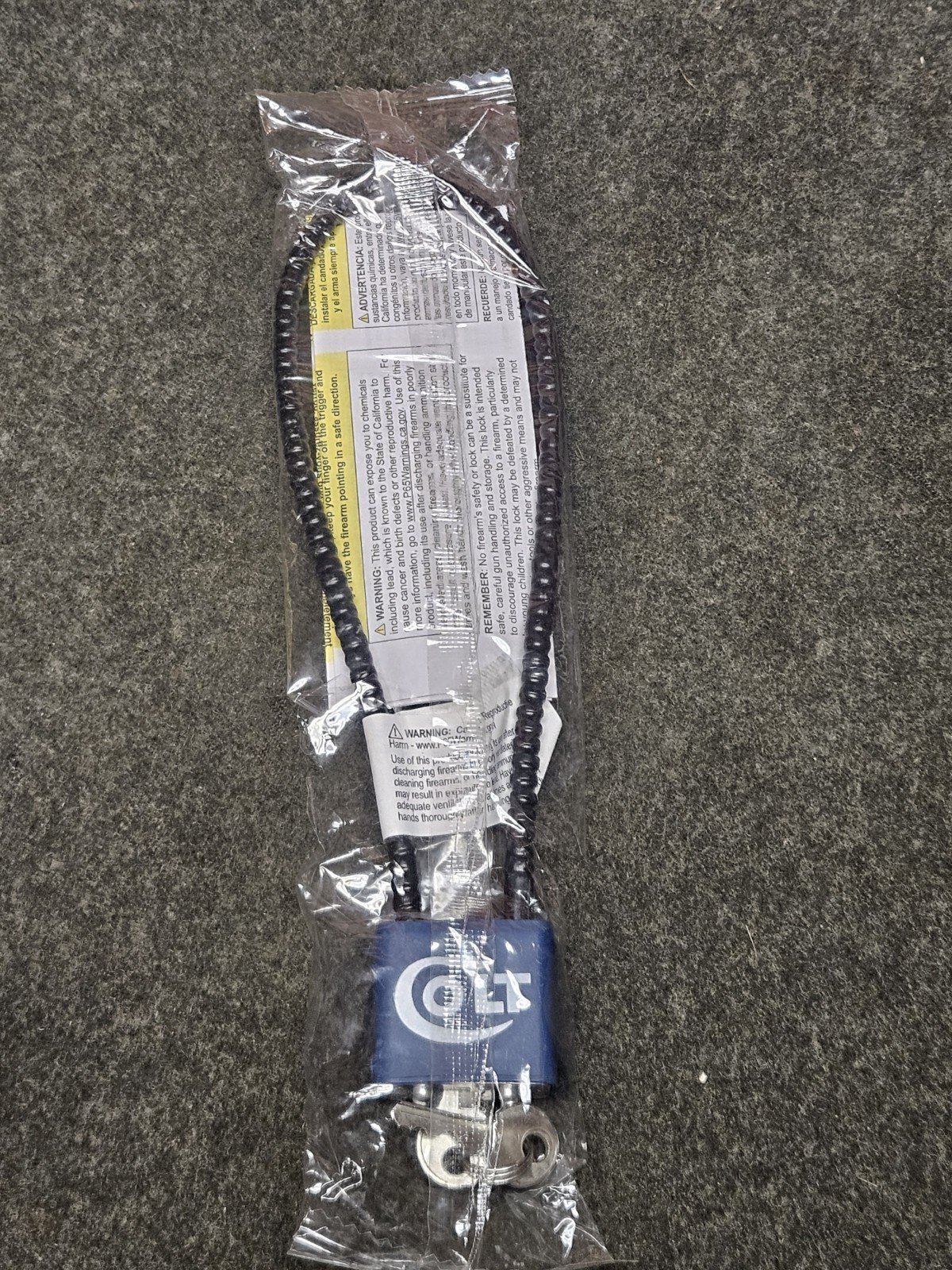 COLT Factory Cable Lock Pistol Lock with 2 Keys Complete Your Package