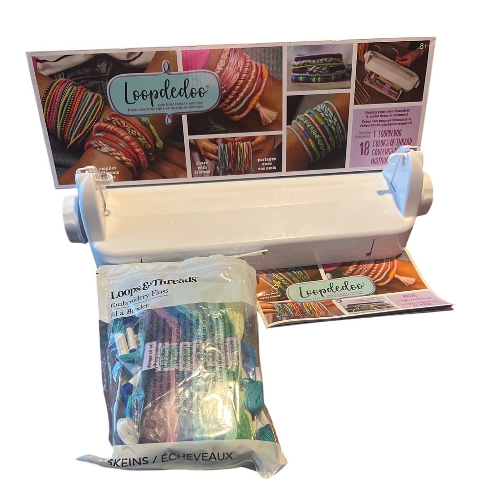 Loopdedoo Friendship Bracelet Maker Kit With Thread & Instructions