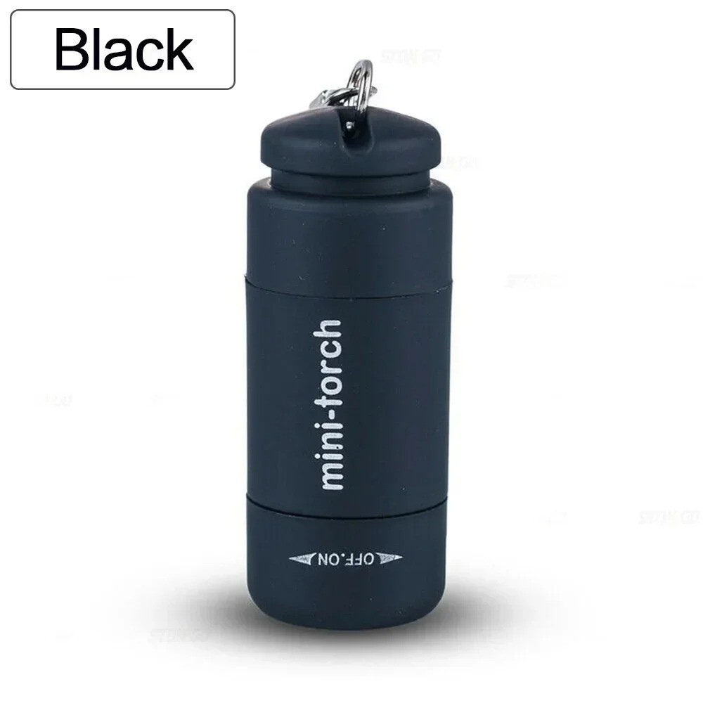 USB Rechargeable Mini LED Keychain Flashlight Strong Pocket Light Waterproof