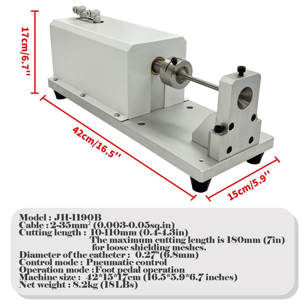 Pneumatic Metal Shielding Mesh Ring Cutting Machine Woven Net Cutting Machine