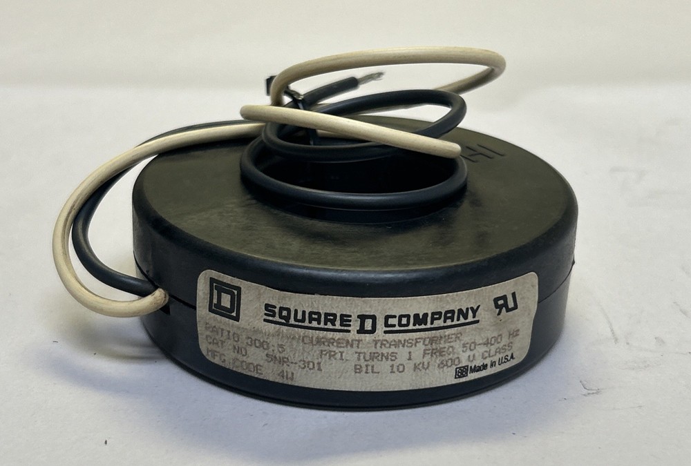 SQUARE D,5NR-301,CURRENT TRANSFORMER 300:5 RATIO NOS