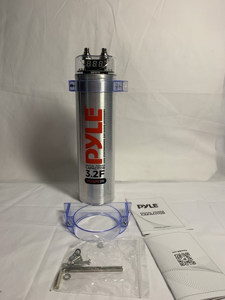 Pyle 3.2 Farad Digital Power Capacitor High Performance Car Audio Accessory