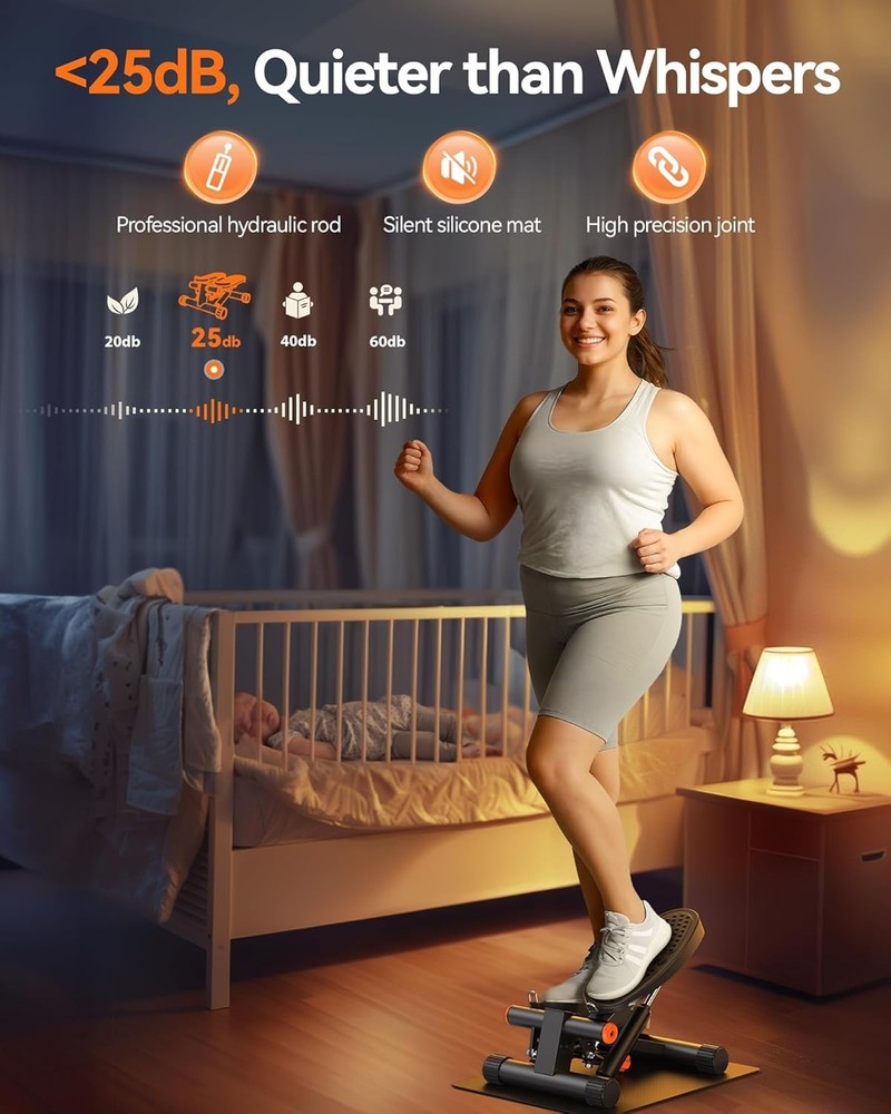 Portable Stepper with Resistance Bands-