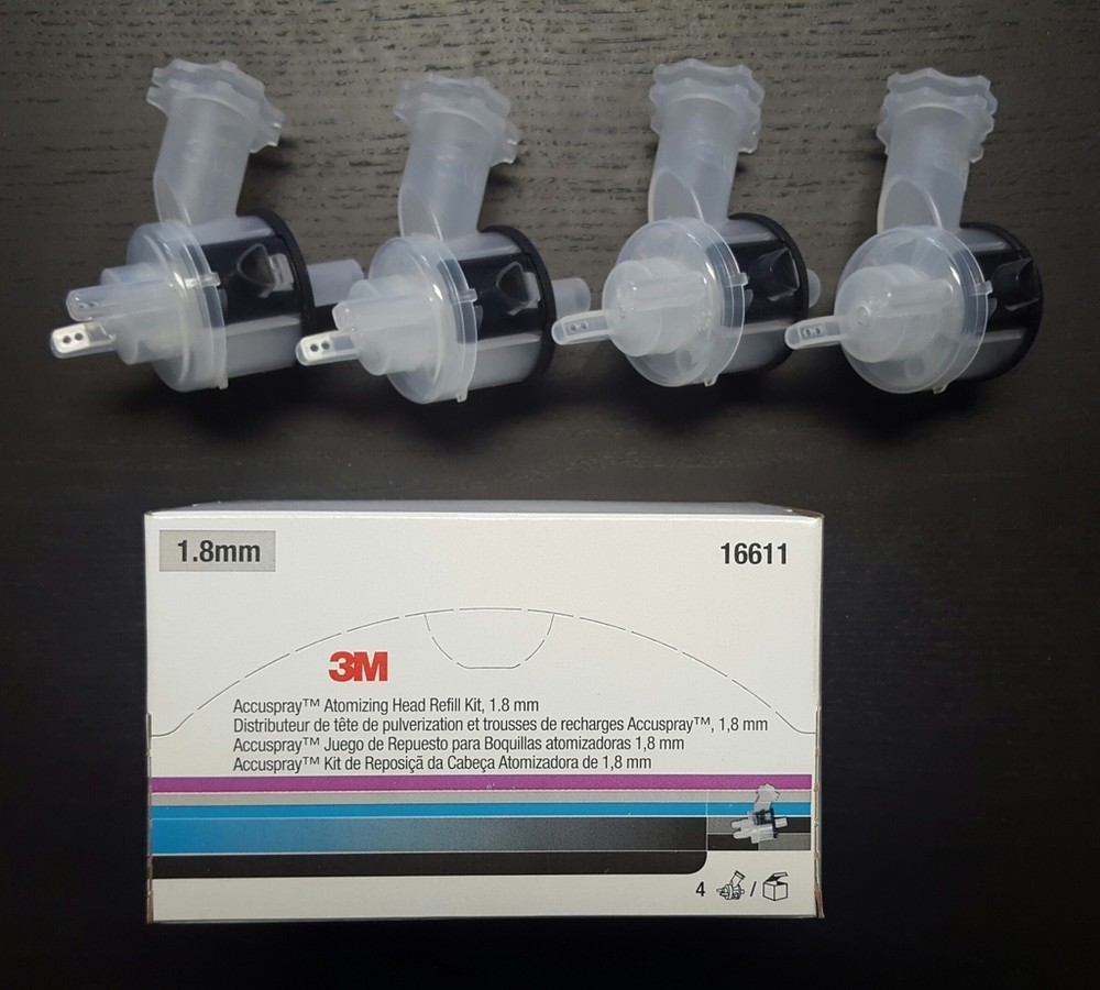 3M PPS Accuspray 1.8  Atomizing Head Replacement Tip 4 pack 16611