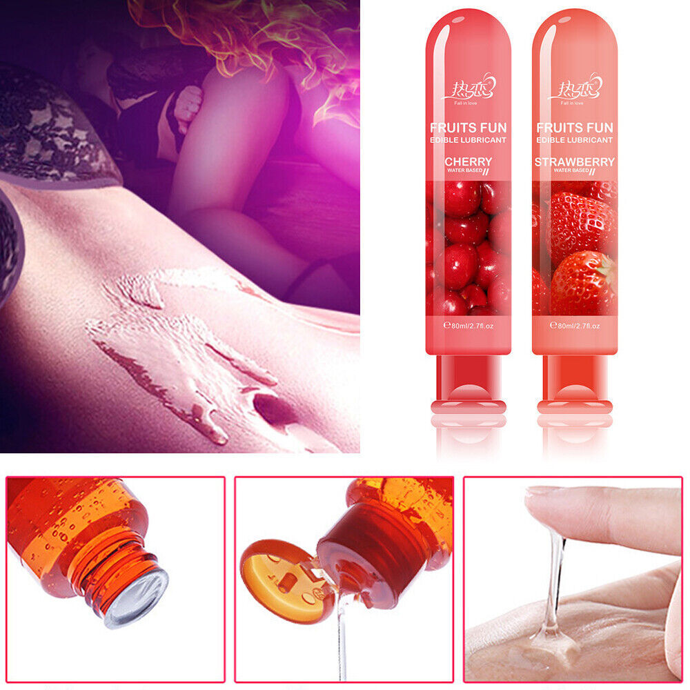 Edible Fruit Flavor Adult Lubricant Gel Lube Edible Oral Sex Sexual Massage Oil