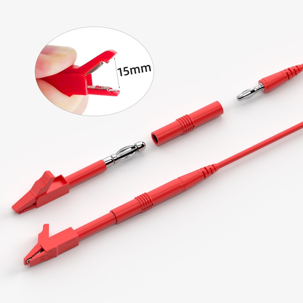 Multimeter Test Leads Kit Back Probe Set With Replaceable Probes Set Banana Plug