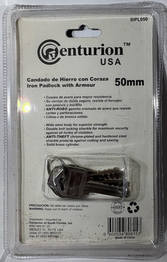 Centurion High Security Padlock SIPL060