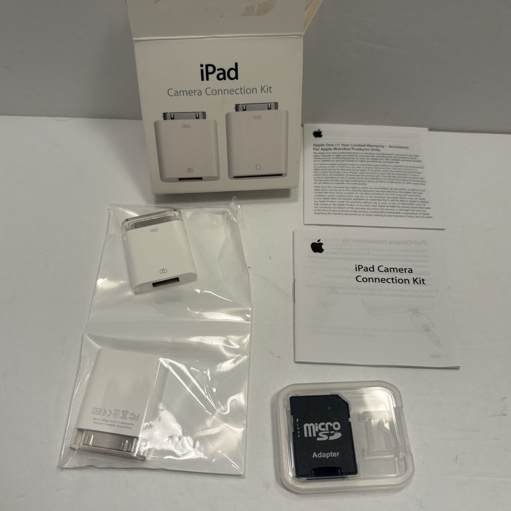 Genuine Apple A1362 iPad Camera Connection Kit Sd Card Reader