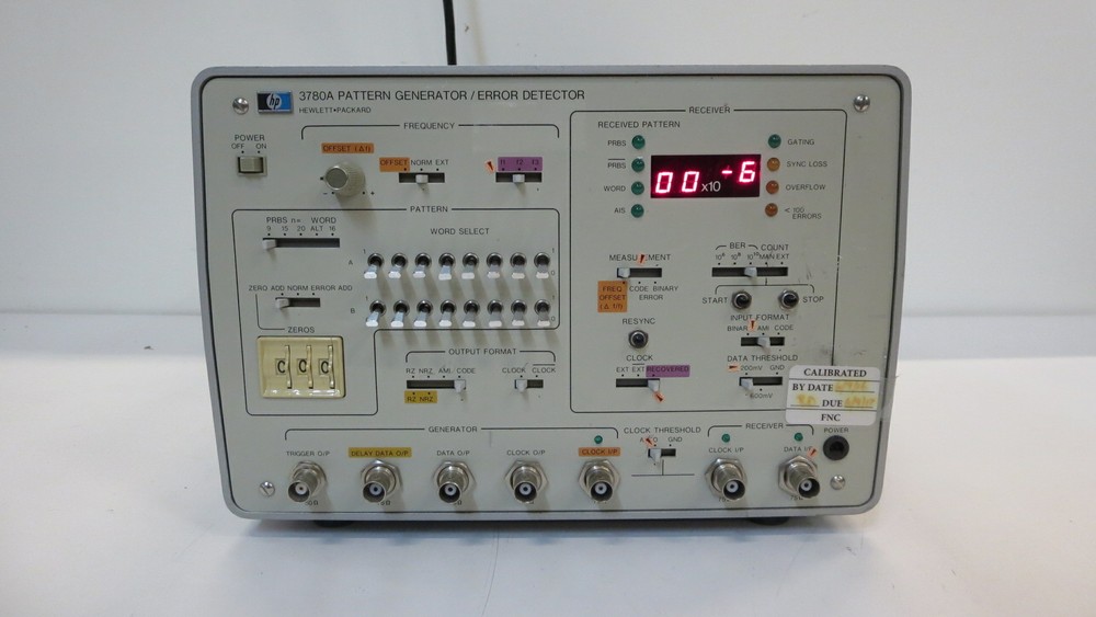 HEWLETT-PACKARD 3780A PATTERN GENERATOR/ERROR DETECTOR (OPTION 001, 101)