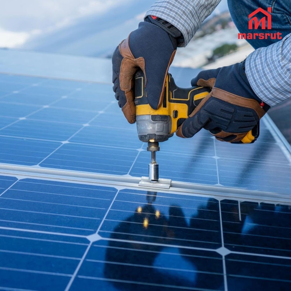10Pcs Solar Panel Clamps For Unistrut System, Mounting Clamp Bracket Adjustable