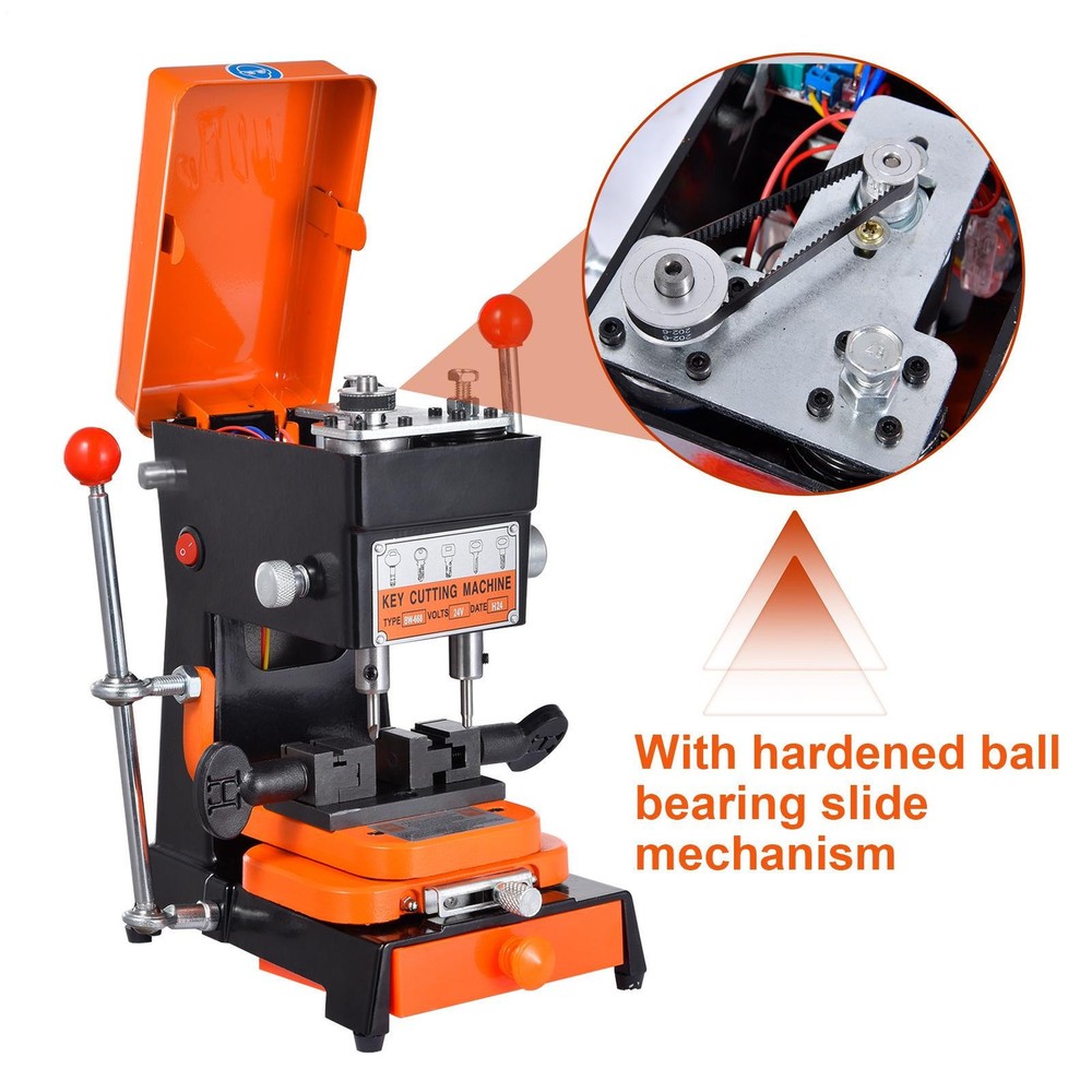 Key Cutting duplicating Machine Cutter Car Key Copier Locksmith Tools 110V-