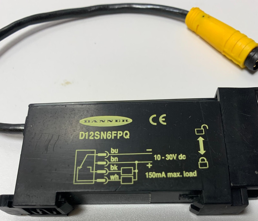 Nice! Banner Fiber Optic Sensor D12SN6FPQ 10-30VDC