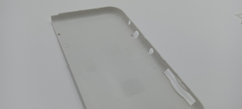 New Nintendo 3ds Xl LL White Replacement Shells Front+Rear+Rubber+Label UPC