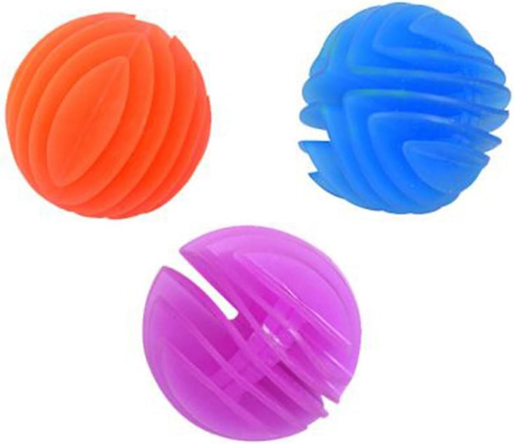 UV Flexi Rubber Balls 3 Pack - 9cm Diameter