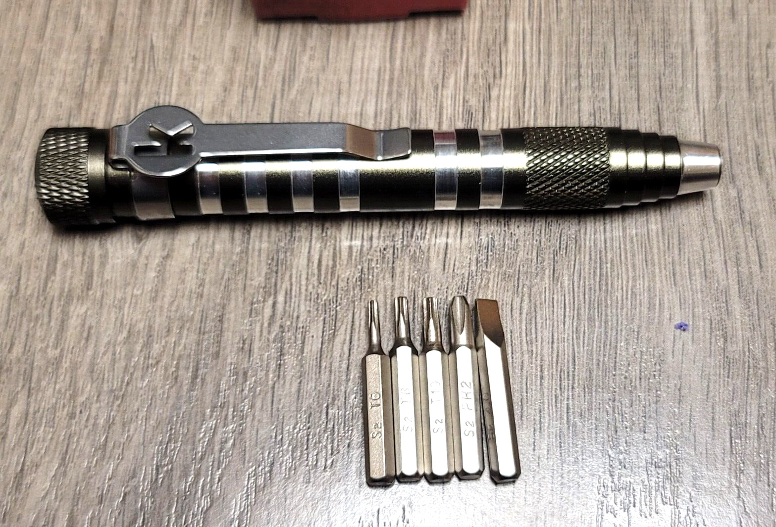 Kershaw TX-Tool Magnetic Bit Driver w/ Bit Storage in the Handle & Pocket Clip