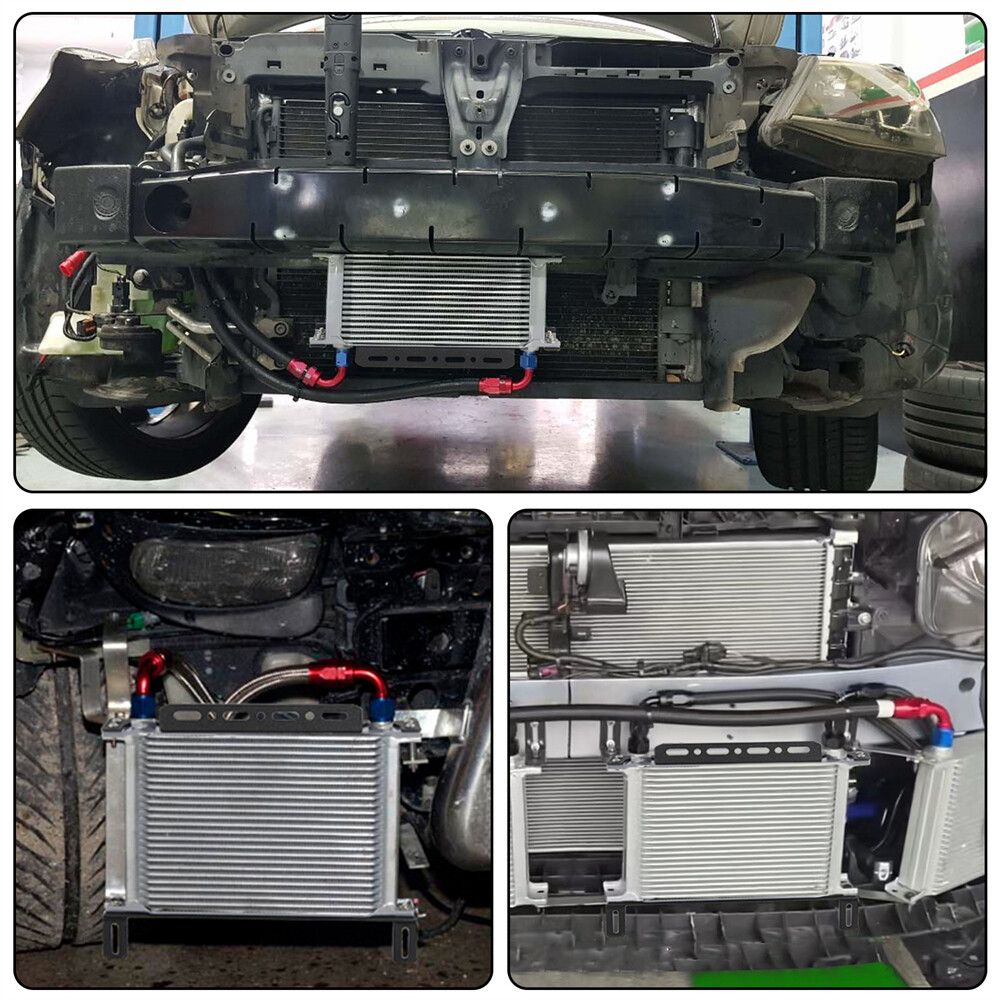 Universal Oil Cooler 30 Row Mounting Bracket Kit Transmission Engine MOCAL