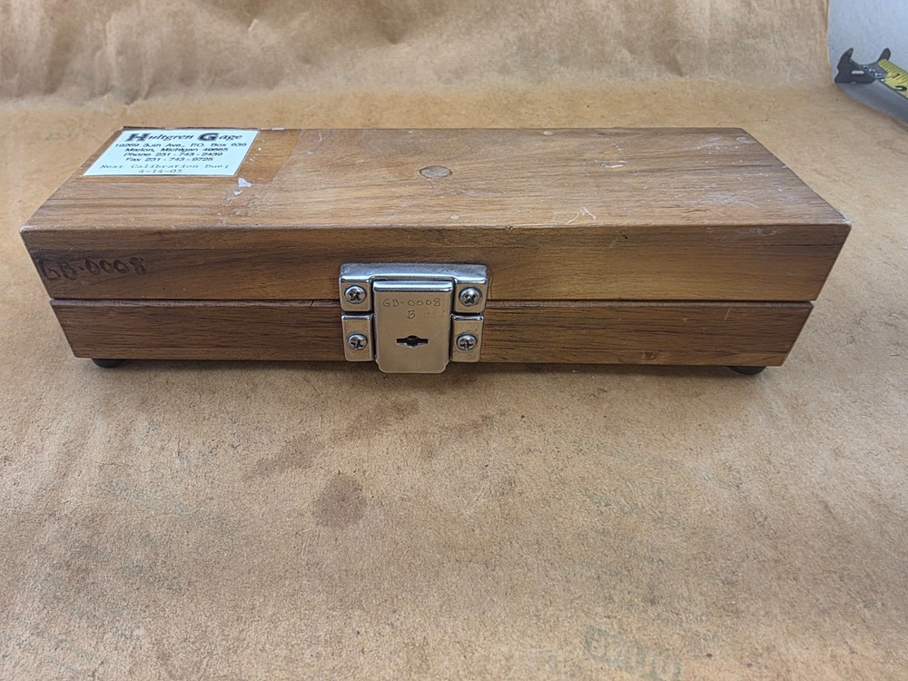 THIRTEEN PIECE SET, Rectangular CARBIDE Gage Block Set . 1411 TO .1399