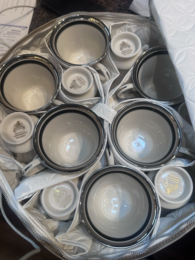 Pickard China- Pattern DIPLOMAT 12 Complete Place Setting