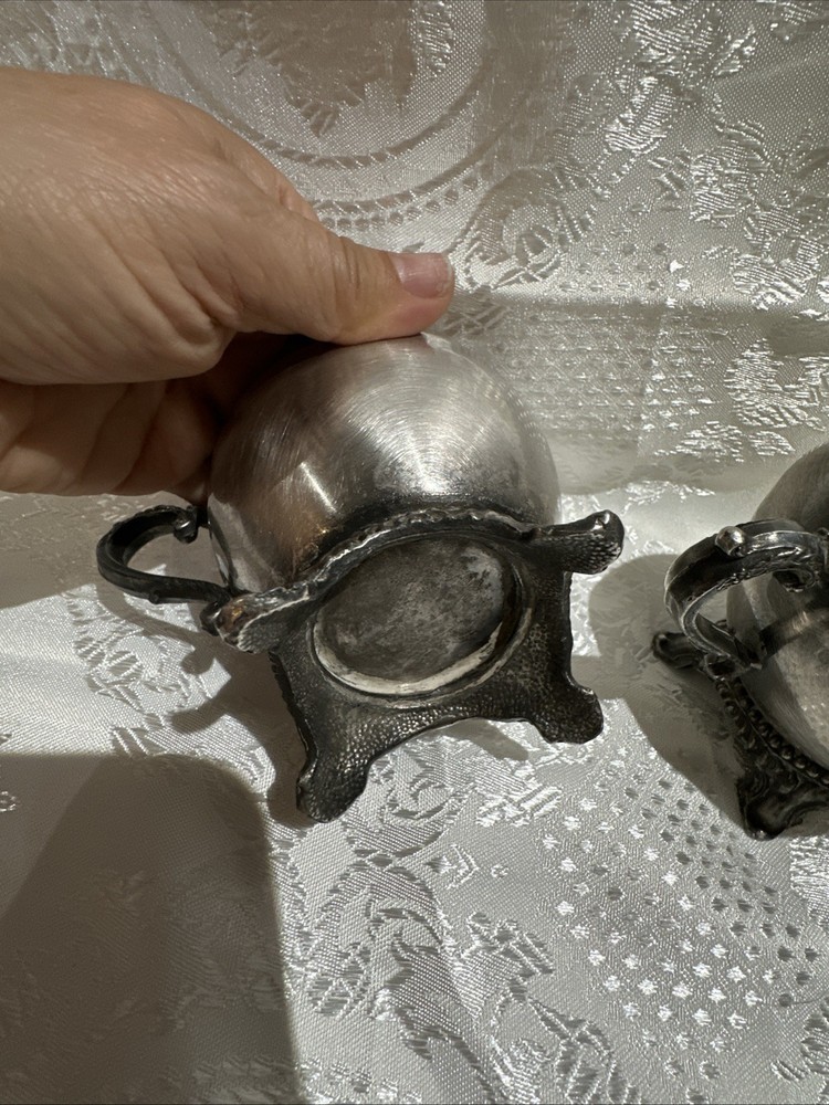 Vintage Silver-Plated Sugar & Creamer