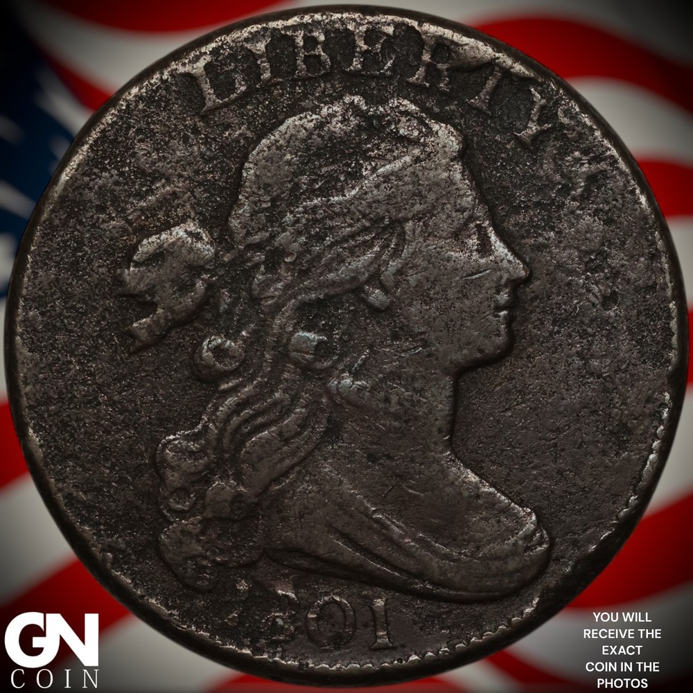 1801 1/000 Draped Bust Large Cent A2361
