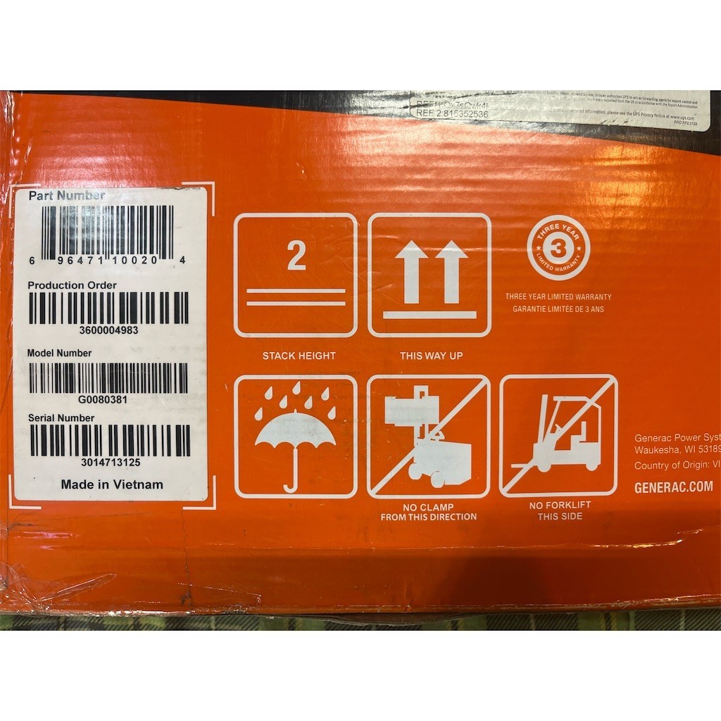 Generac GS100 100W Foldable Portable Solar Panel w/ XT60 Adapter Cable