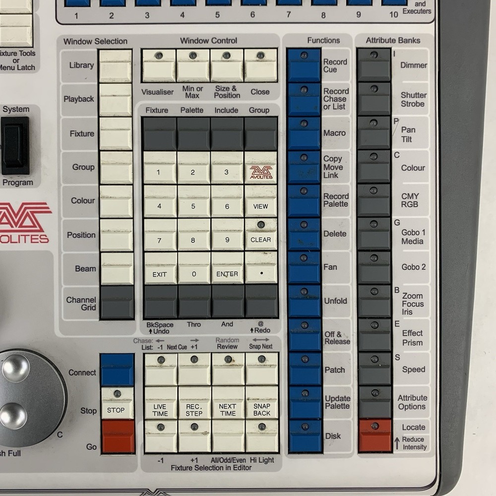 Avolites Tiger Touch Lighting Control Console Screen Has Line Bad Controls