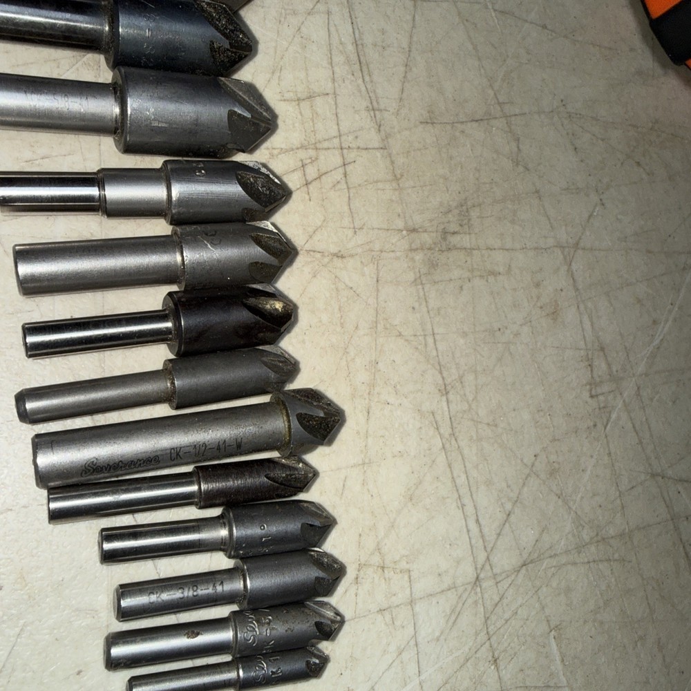 Lot of 16, Different Degree Countersinks, Severance,FORD.1 Indexable Countersink