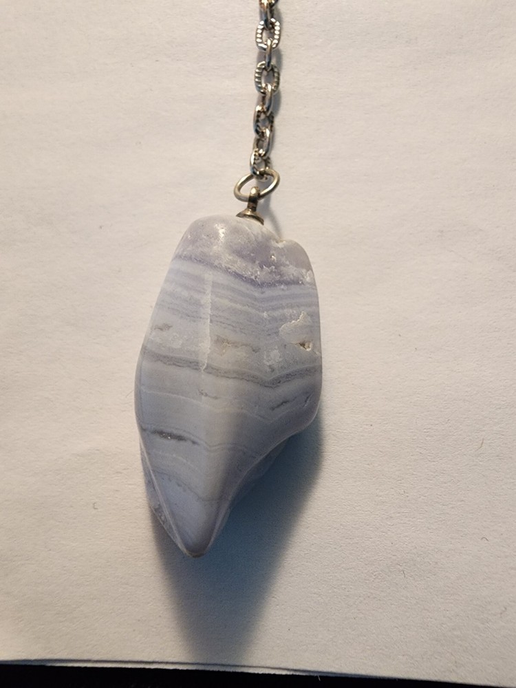 Handmade Lace Agate Pendulum