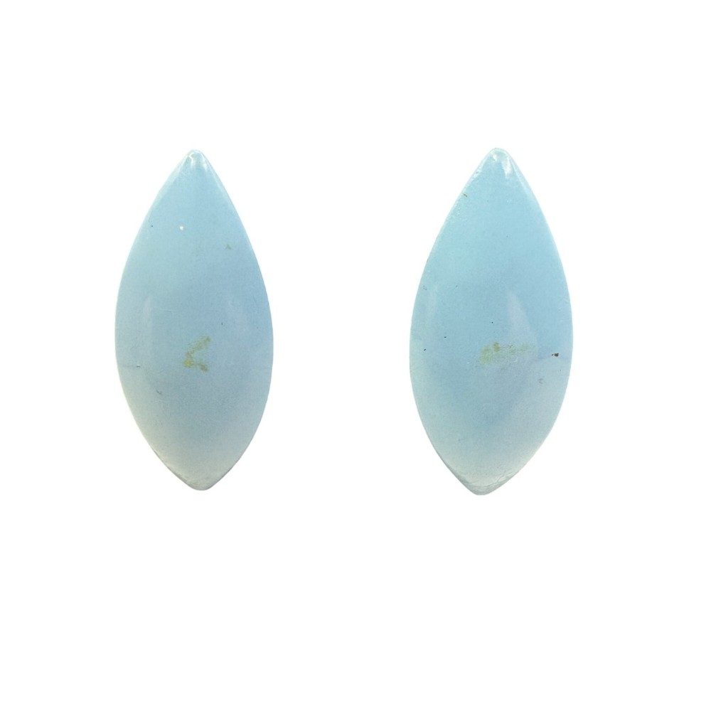 Vintage Blue Marquise Post Back Earrings