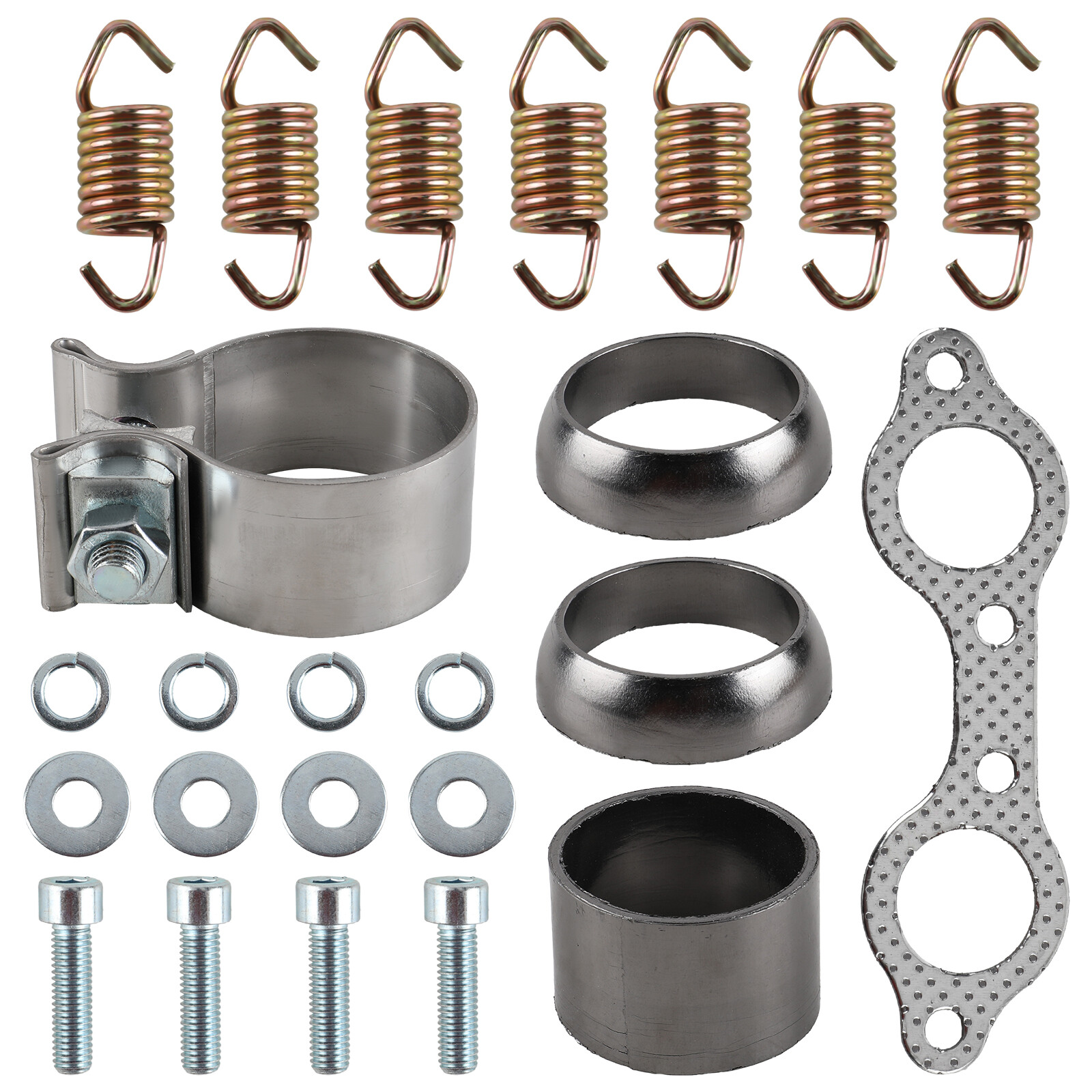 Exhaust Muffler Gasket Seal Spring Rebuild Kit for Polaris Sportsman 600 2003-05