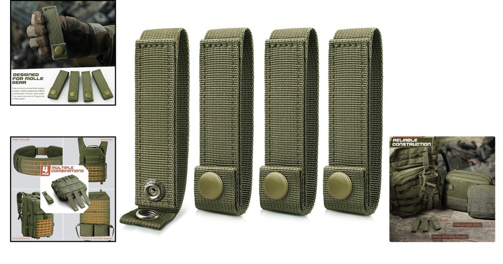 Durable Nylon Molle Straps 4" - Essential for Tactical Bag Customization