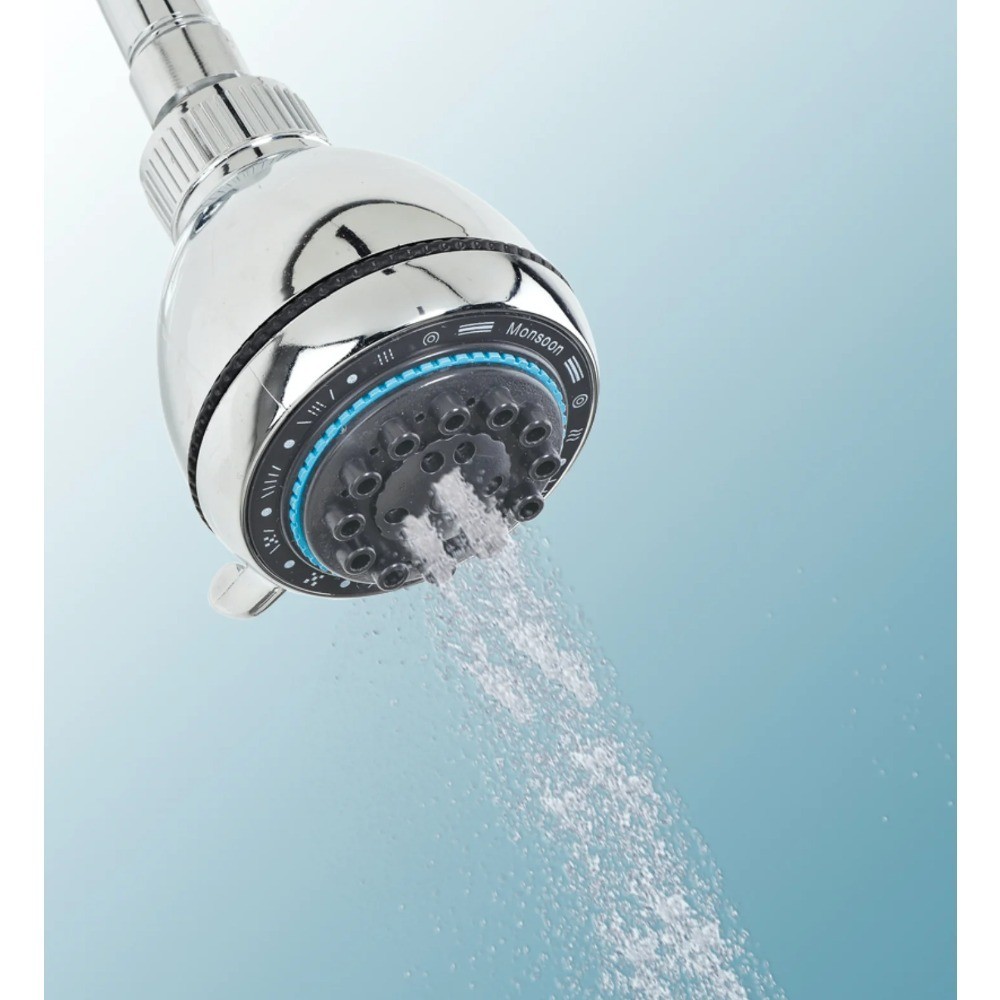 Deluxe 8 Function High Pressure Shower Head with Multiple Spray Modes