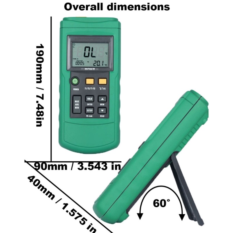 Digital Thermograph Broad Measurement Extent Clear For Multiple Utilizes