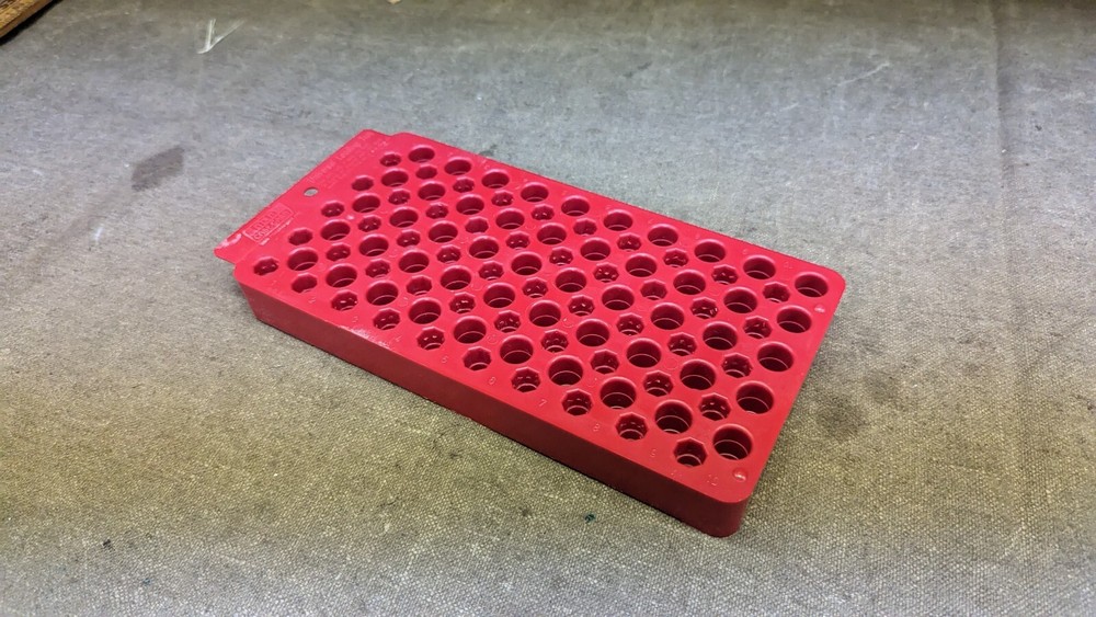 MTM universal plastic loading block, reloading cartridge tray