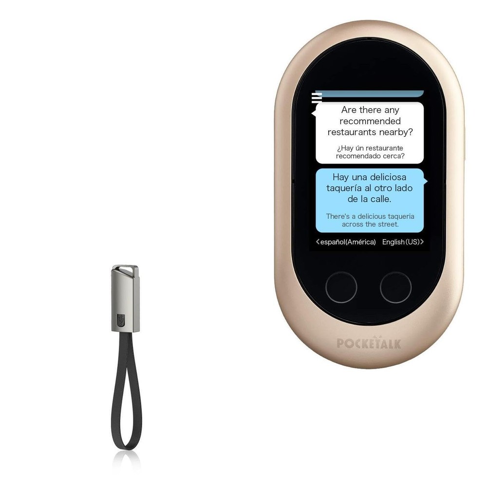BoxWave Cable Compatible with Pocketalk Classic - USB Type-C Jet Black