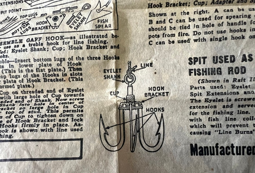 USAAF TYPE C-1 SURVIVAL VEST SPIT & GAFF SET