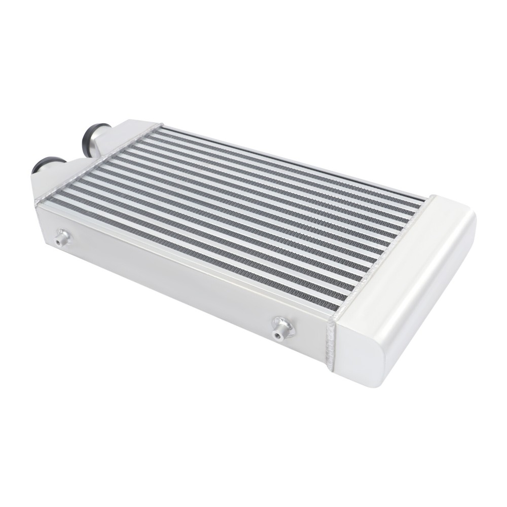 Universal Aluminum Intercooler Front Mount 2.5" Inlet&Outlet Same One Side