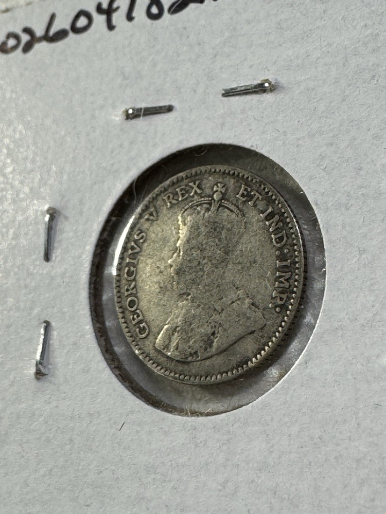 1911 Canada 5 Cents Small Silver Coin