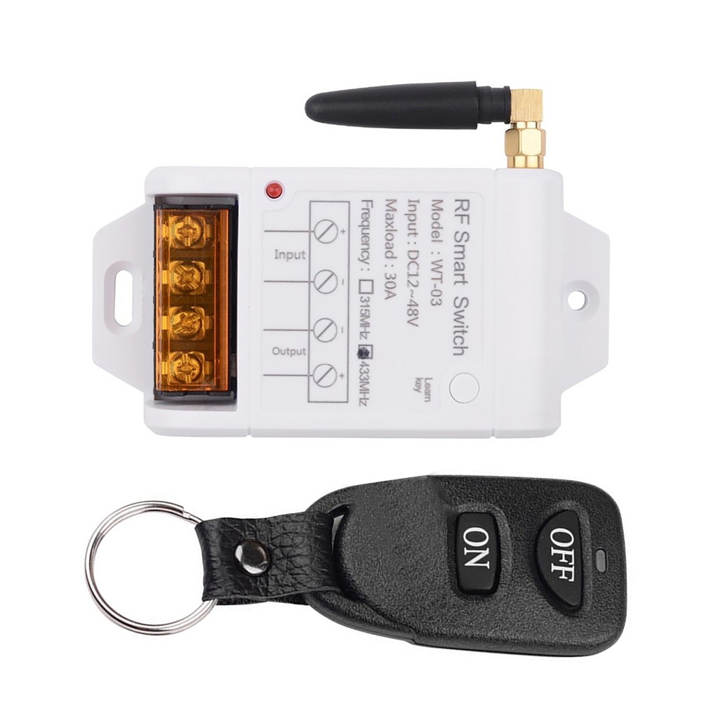 30A Wireless Remote Control Switch High-Power Water Pump Motor Controller 433MHZ