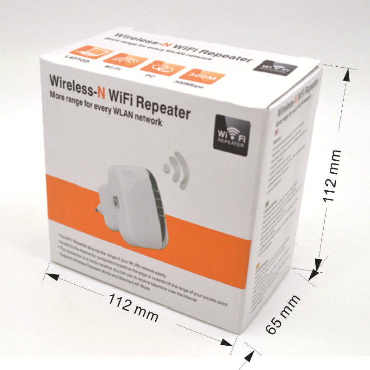 WiFi Repeater Signal Amplifier – 300Mbps Wireless Range Extender with Ethernet