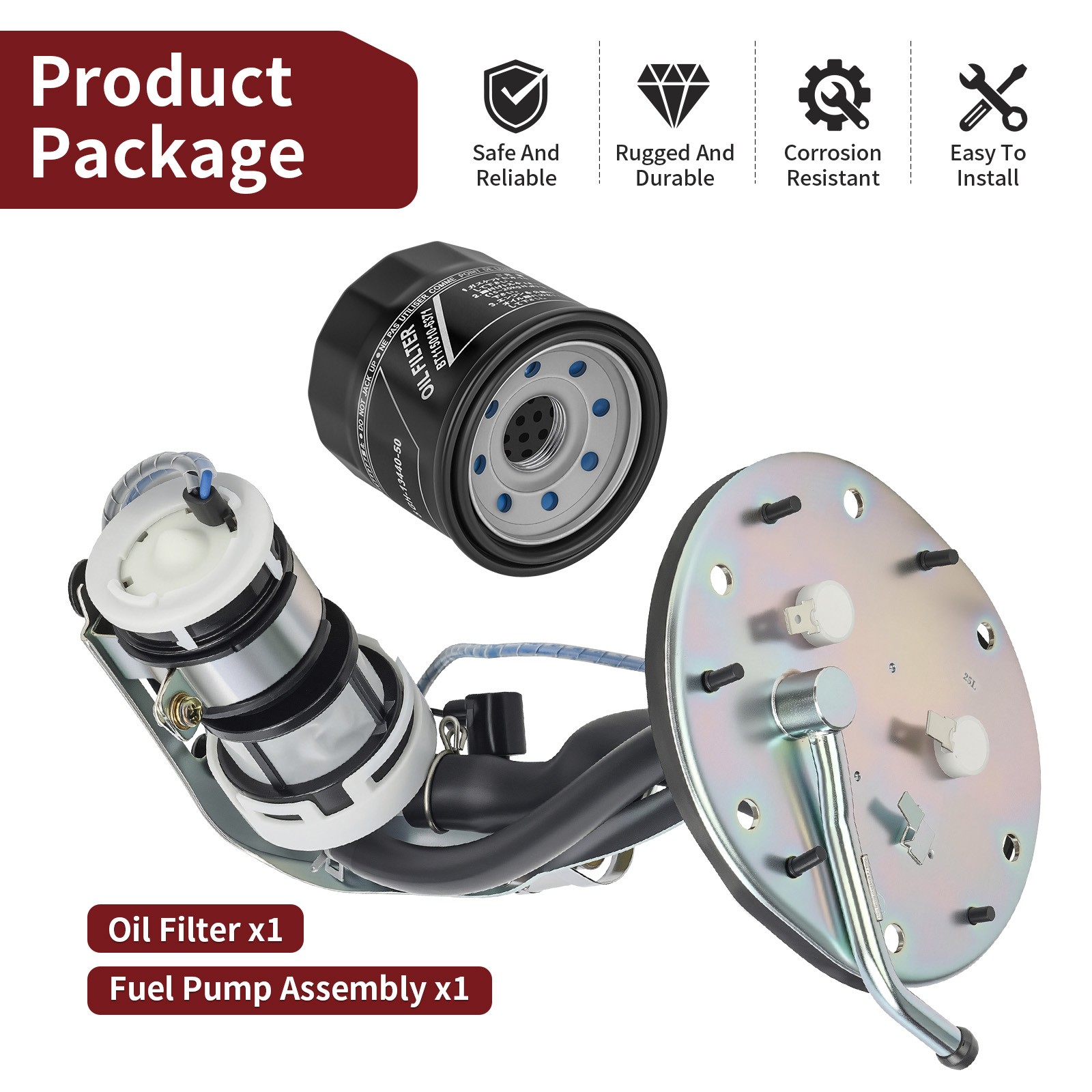 16700-MAF-000 For Honda 1988-2000 GL1500 Goldwing Fuel Pump ASSEMBLY Oil Filter