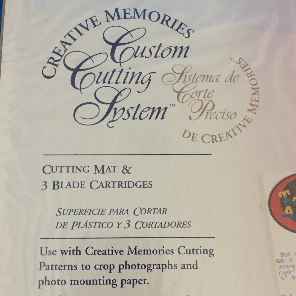 NIP Creative Memories Custom Cutting System OVAL PATTERNS Set of4 & Template NEW